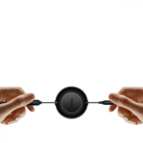 Кабель Baseus Bright Mirror 2 Series Retractable 3-in-1 Fast Charging  Data Cable Type-C to M+L+C 100W 1.1m Black