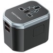 Мережевий зарядний пристрій Vention 3-Port USB (C + A + A) Universal Travel Adapter (20W/18W/18W) Black (FJCB0)