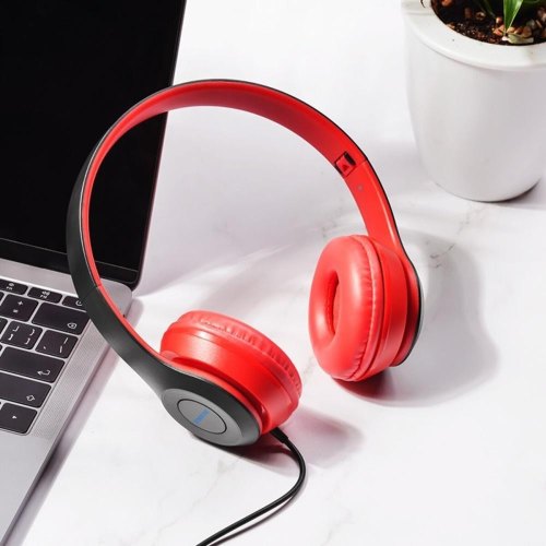 Навушники BOROFONE BO5 Star sound wired headphones Red