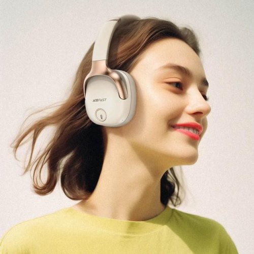 Навушники ACEFAST H2 noise canceling Bluetooth headphones Milky White