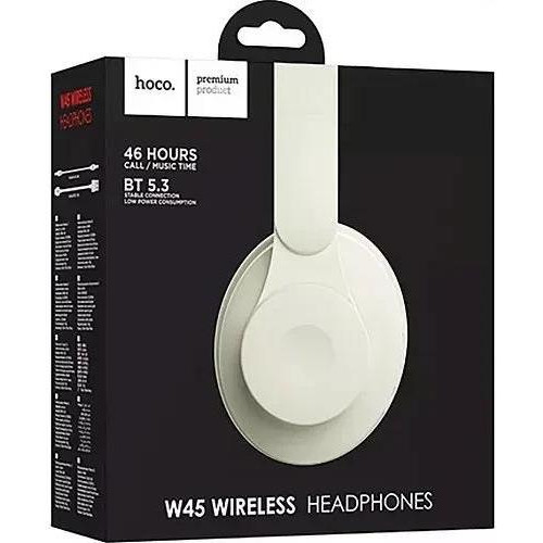 Навушники HOCO W45 Enjoy BT headset Milky White