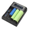 Мережевий зарядний пристрій ESSAGER Battery Charger with LED Indicator For 4 Display Black