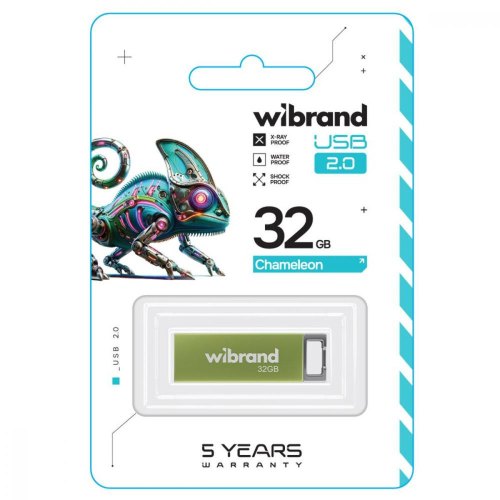 USB Flash Wibrand USB 2.0 Chameleon 32Gb Light green