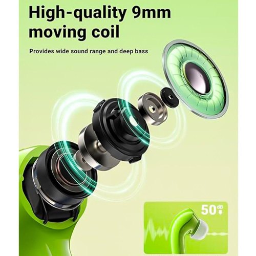 Навушники ACEFAST T9 Crystal (Air) color bluetooth earbuds Avocado Green