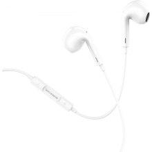 Навушники BOROFONE BM30 Max Acoustic wire control earphones for Lightning with mic White