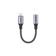 Перехідник UGREEN US211 Lightning M/F Round Cable Aluminum Shell with Braided 10cm (Black)(UGR-30756)