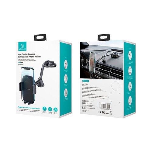 Автотримач Usams US-ZJ065 Car Center Console Retractable Phone Holder(Adjustable Gooseneck)