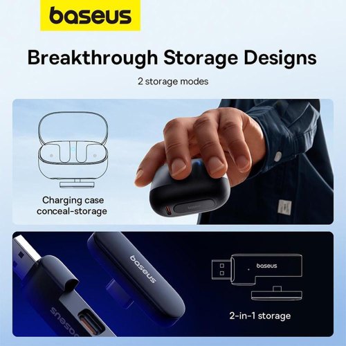 Навушники Baseus AeQur G10 True Wireless Earphones Cluster Black
