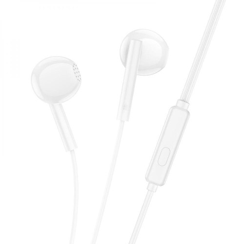 Навушники BOROFONE BM76 Ocean universal earphones with microphone White