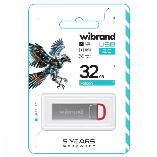 USB Flash Wibrand USB 2.0 Falcon 32Gb Red