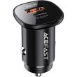 АЗП ACEFAST B1 mini 38W(USB-C+USB-A) dual-port metal car charger