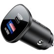 АЗП ACEFAST B1 mini 38W(USB-C+USB-A) dual-port metal car charger