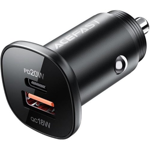 АЗП ACEFAST B1 mini 38W(USB-C+USB-A) dual-port metal car charger
