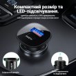 АЗП ACEFAST B1 mini 38W(USB-C+USB-A) dual-port metal car charger