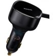 АЗП Baseus Enjoyment Retractable 2-in-1 Car Charger C+L 30W Black