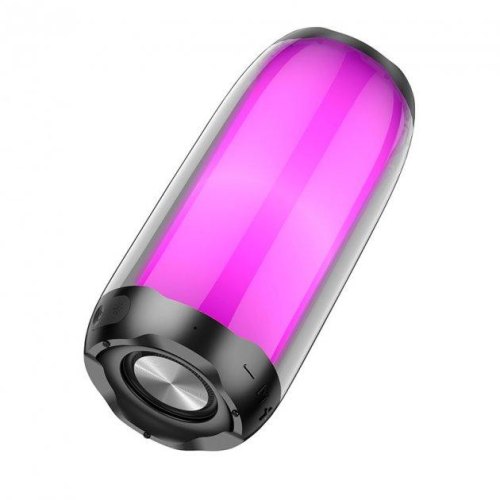 Портативна колонка HOCO HC8 Pulsating colorful luminous wireless speaker Black