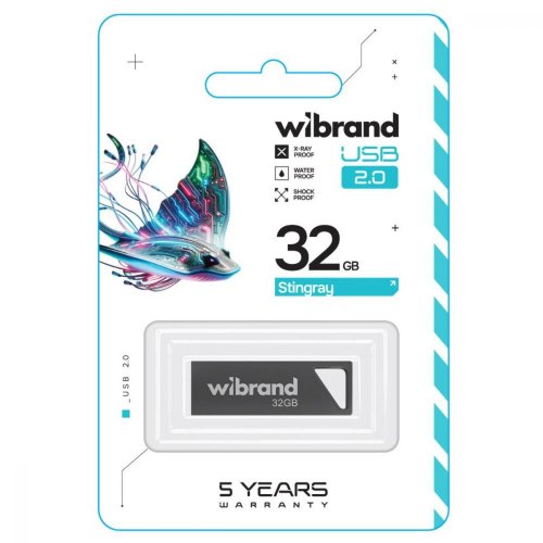 USB Flash Wibrand USB 2.0 Stingray 32Gb Grey