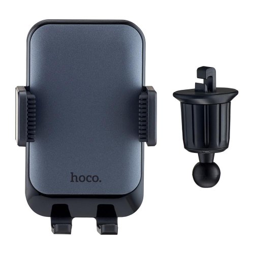 Автотримач HOCO H26 Rock push-type car holder(air outlet Black gray