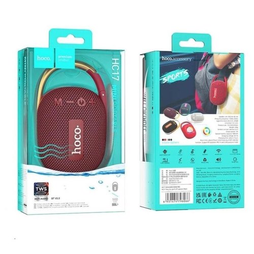 Портативна колонка HOCO HC17 Easy joy sports BT speaker Wine Red