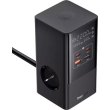 Мережевий зарядний пристрій Baseus PowerCombo Tower Digital PowerStrip 3AC+2U+2C 35W with 1.5m Power Cord EU Cluster Black