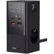 Мережевий зарядний пристрій Baseus PowerCombo Tower Digital PowerStrip 3AC+2U+2C 35W with 1.5m Power Cord EU Cluster Black