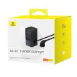 Мережевий зарядний пристрій Baseus PowerCombo Tower Digital PowerStrip 3AC+2U+2C 35W with 1.5m Power Cord EU Cluster Black