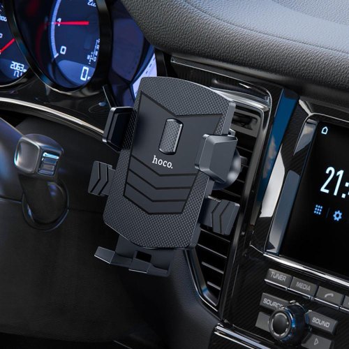 Автотримач HOCO CA86 Davy one-button air outlet car holder Black