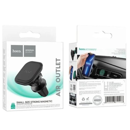 Автотримач HOCO CA112 Excelle air outlet ring magnetic car holder Black