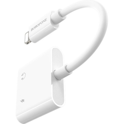 Адаптер BOROFONE BV12 Lightning to 3.5 Digital audio converter White