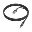 Аудiокабель HOCO UPA27 Spirit transparent digital audio conversion cable iP Black