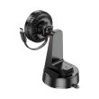 Тримач для мобiльного з БЗП BOROFONE BH208 Mona retractable magnetic wireless fast charging car holder(center console) Black