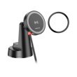 Тримач для мобiльного з БЗП BOROFONE BH208 Mona retractable magnetic wireless fast charging car holder(center console) Black