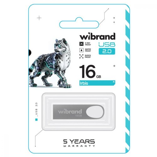 USB Flash Wibrand USB 2.0 Irbis 16Gb Silver