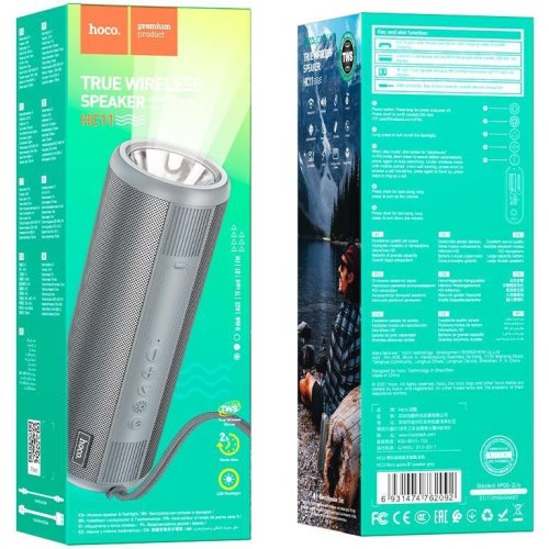 Портативна колонка HOCO HC11 Bora sports BT speaker Grey