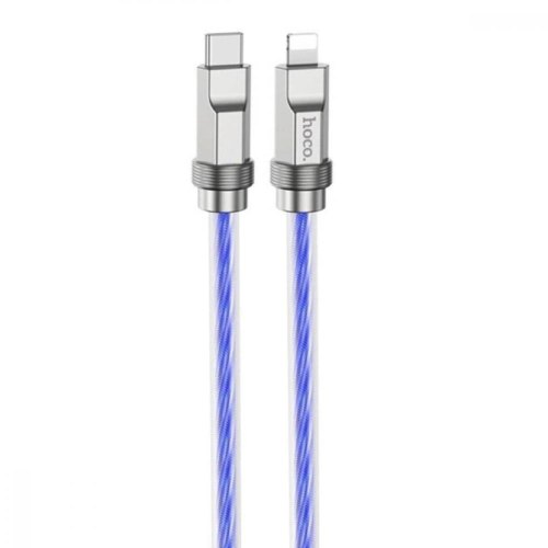 Кабель HOCO U113 Solid silicone USB for Lightning Blue