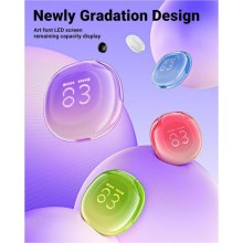 Навушники ACEFAST T9 Crystal (Air) color bluetooth earbuds Grape Purple