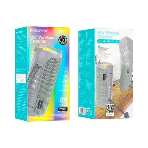 Портативна колонка BOROFONE BR21 Sports BT speaker Grey