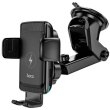 Автотримач з БЗП HOCO S35 Smart alignment wireless charging car holder Black