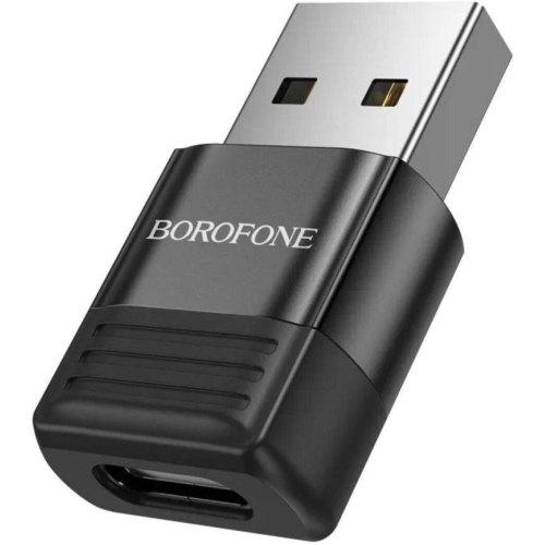 Адаптер BOROFONE BV18 USB for Type-C Black