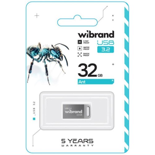 USB Flash Wibrand USB 3.2 Gen1 Ant 32GB Silver