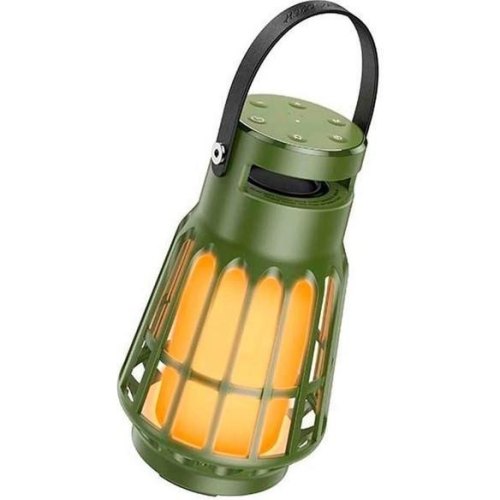 Портативна колонка HOCO BS61 Wild fun outdoor camping light BT speaker Olive Green