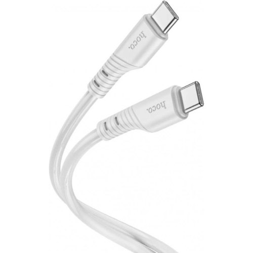 Кабель HOCO X97 Crystal color 60W Type-C To Type-C Light Gray