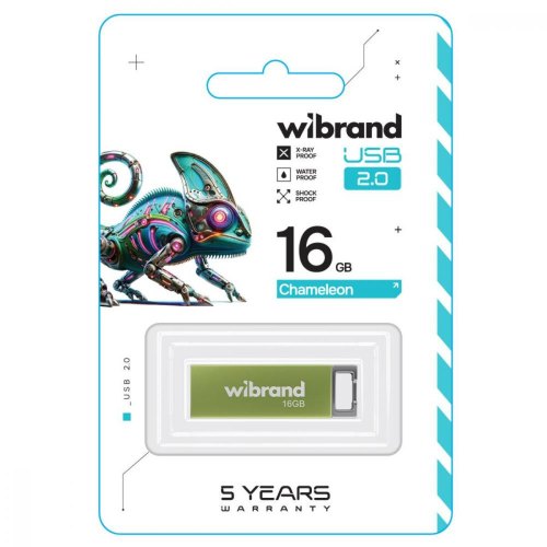 USB Flash Wibrand USB 2.0 Chameleon 16Gb Light green