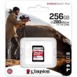 SDXC (UHS-II U3) Kingston Canvas React Plus 256Gb class 10 V60 (R280MB/s, W150MB/s)