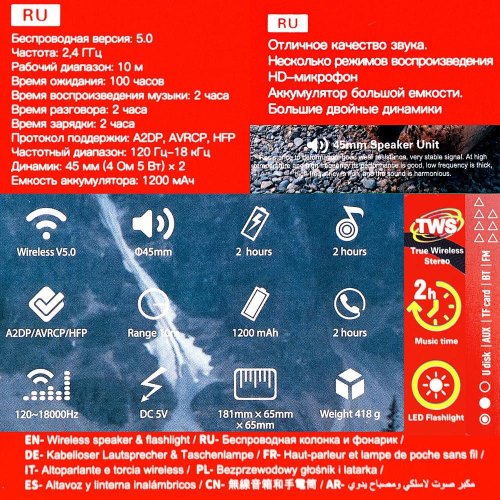 Портативна колонка HOCO HC11 Bora sports BT speaker Black