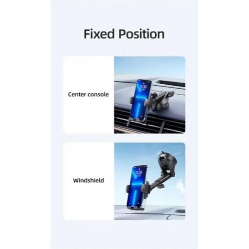 Автотримач Usams US-ZJ072 Car Center Console Retractable Transparent Holder