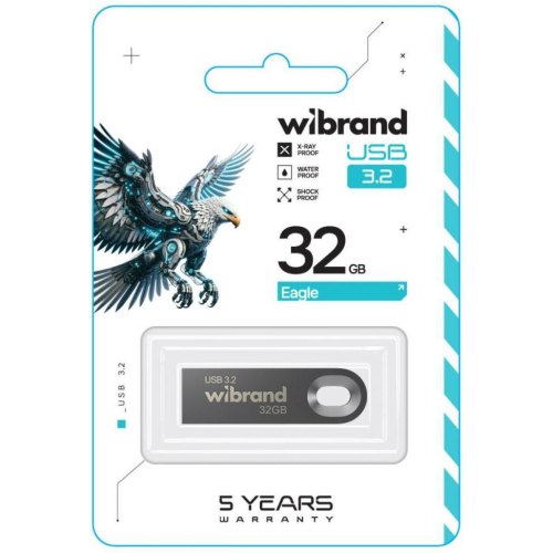 USB Flash Wibrand USB 3.2 Gen1 Eagle 32GB Grey
