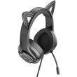 Навушники HOCO W107 Cute cat luminous cat ear gaming headphones Elf Cat