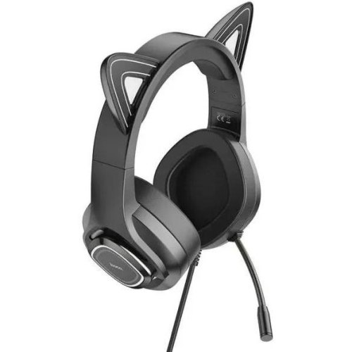 Навушники HOCO W107 Cute cat luminous cat ear gaming headphones Elf Cat
