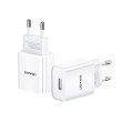 Мережевий зарядний пристрій Usams T21 Charger kit T18 single USB EU charger +Uturn Lightning cable White